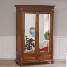 Antiker Spiegel-Kleiderschrank