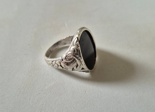 Antik ring 835 silber mit - ,