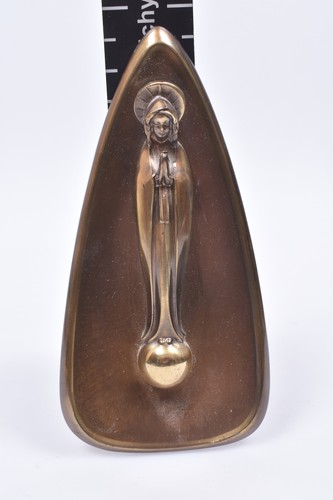 Madonna wandrelief bronze - madonna,