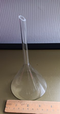 Trichter Glas Glastrichter Ø 90mm , ca 17 cm lang@ Laborglas @ Labor Apotheke