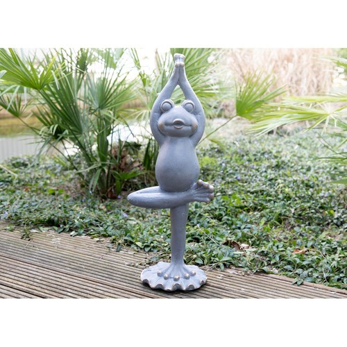 Yoga frosch gartenfigur - frosch,