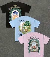 Casablanca T-Shirt Schwarz Weiß Lila Kurzarm  Herren