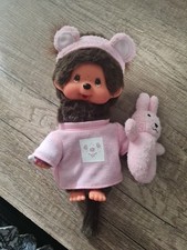 Plüsch Monchhichi SEKIGUCHI Kiki Doudou Kaninchen Mädchen Rosa 21 cm