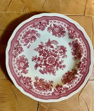 5 x VILLEROY & BOCH Fasan rot Vintage Suppenteller Essteller Teller Ø 21,0