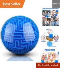 3D Puzzle, Labyrinth Kugel, Geschicklichkeitsspiel, Stressabbau, Kinder, Blau