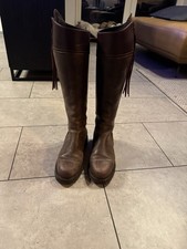 Spanische Reitstiefel  39, Braun, normale Weite, bequem 