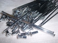 BMW R 25/3, R 26, R 27 Speichensatz 138 mm Chrom orig Kleeblattspeichen NEU NOS