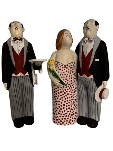 Figuren ehepaar und - und, kellner