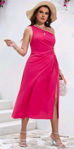 Elegantes sommer kleid pink - elegantes,