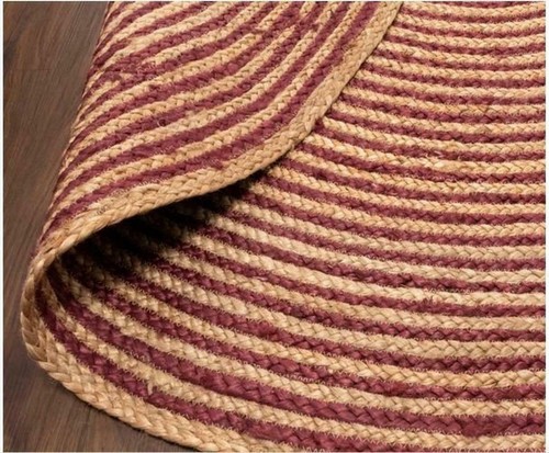 Rund teppich jute design - rund, 100%