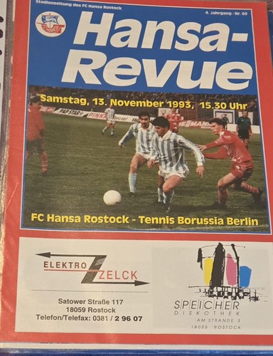 1993 bundesliga fc hansa - 1993/94, 2.bundesliga