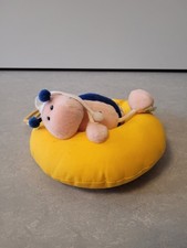 Plüsch Stofftier: Steinbeck Schnecke auf Halbmondn ca. 19 cm groß