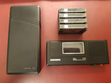 Grundig Diktiergerät Dh2071 mit Etui und 4 Kassetten