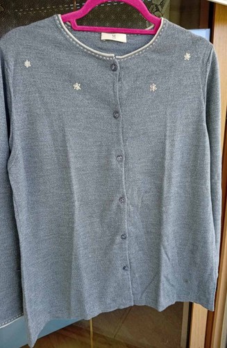 Strickjacke märz grau - strickjacke,