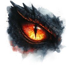 2x Sticker Drachenauge