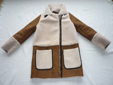 Mantel Jacke Lammfellimitat