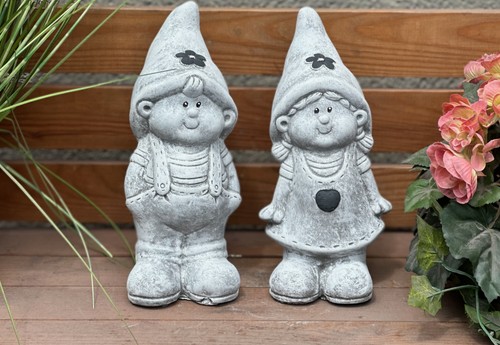 Frostfeste steinfigur 2er - steinfigur,