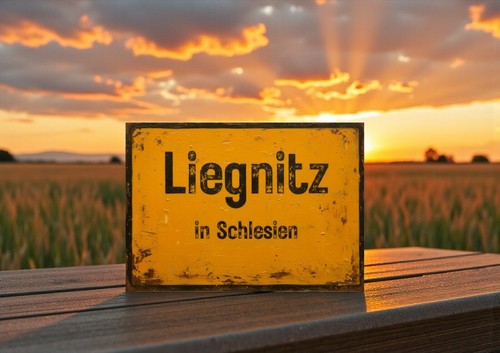 Ortsschild liegnitz - liegnitz, in