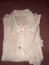 Bottega Damenbluse mit Spitzen