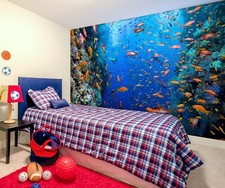 3D Meer Rot Fische Q7356