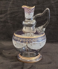 Antiker Glas Krug Böhmen um