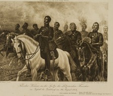 BÜXENSTEIN (*1857) nach WEESE (*1855), Im Gefecht, Fotogravur Romantik 1800-1849