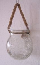 Vase, Craquelé-Glas; zum