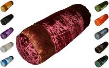 Nackenrolle Kopfkissen Kissenbezug Kissenhülle Samt Brokat Indisch Orientalisch 