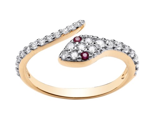 Ring gelbgold auf silber - kt,