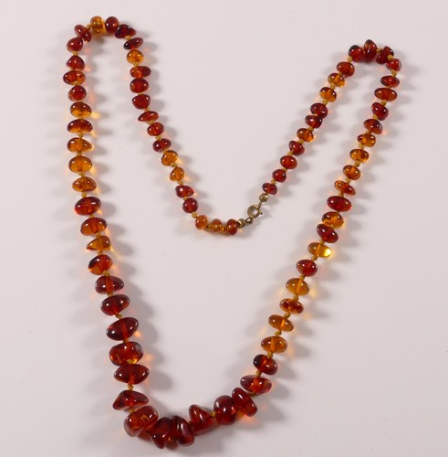 Collier kette bernstein orange - collier,