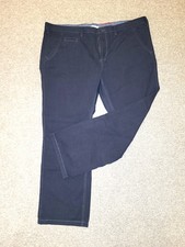 Stoffhose in blau mit feinen Streifen Größe 46/30 von s.Oliver