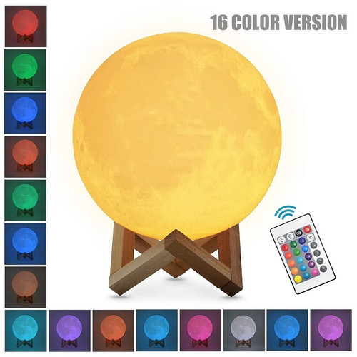 Mond lampe farben - 3d,