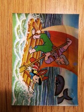 Disney Wackelbild Postkarte Pinocchio Floß lenticular post card