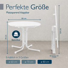 Bistrotisch rund Campingtisch