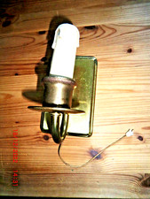 Alte Messing Wandleuchte, 1 armig