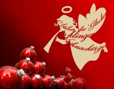 Wandtattoo Weihnachtsengel