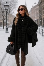 ♥️Edler Poncho Damen NEU