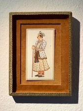 Indische Bein Miniatur Malerei