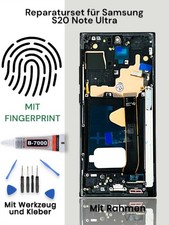 Samsung Galaxy Note 20 Ultra N986 OLED Display Touchscreen mit Rahmen Schwarz