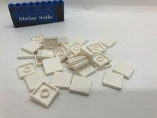 Lego (c) 50x Fliesen - 2x2 weiss - 3068b - white - tile 2 x 2 - Kacheln