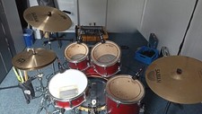 Drumset (komplett) von Mapex, Becken von Sabian/Meinl, MIT TASCHEN