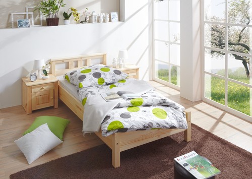 Einzelbett merci massivholz - einzelbett,