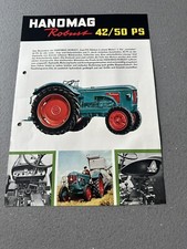 Original Hanomag Prospekt Robust 42/50 PS Broschure Schlepper 1962