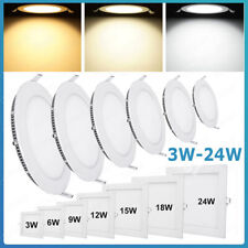 LED Panel Einbaustrahler Deckenleuchte Einbau Leuchte eckig rund ultraslim Flach