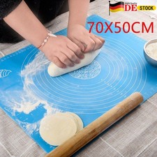 Silikon Backunterlage Backmatte Matte Ausrollmatte Teigmatte Rollmatte 70X50cm
