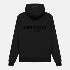 Fear of God Essentials Hoodie Stretch Limo/Black FW22 I NEU & OVP