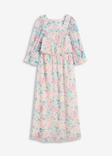 Kleid Gr. 48 Beige Floral
