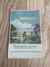 ZEPPELIN-Eckener-Spende, alte Künslter-AK ungelaufen