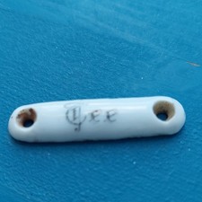 Antik Porzellan Schild "Tee"