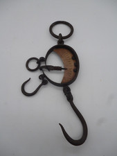 Antike Sack-Federwaage- Mondwaage- Vintage ca. 1900  Eisen- Messing 414 Gr.
